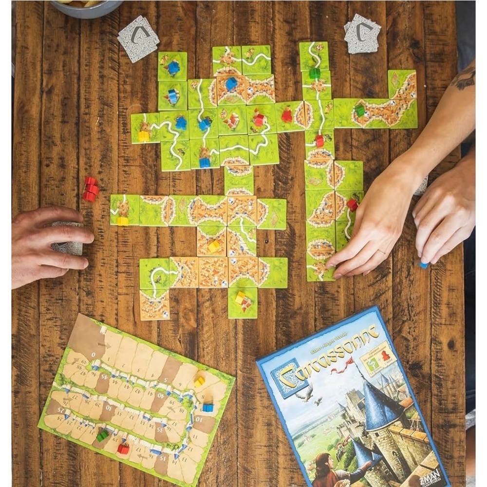 Z-Man Carcassonne Board Game Classic Tile Laying Strategy Game Family 7+ NEW - Picture 3 of 12